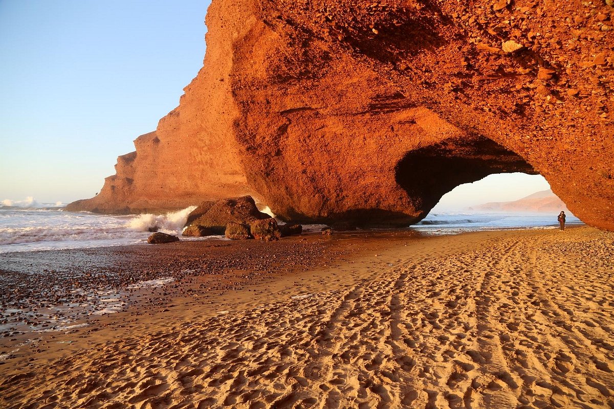 Visite de la plage de Legzira